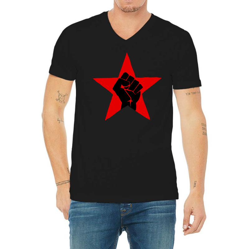 Star Fist (1) V-neck Tee | Artistshot