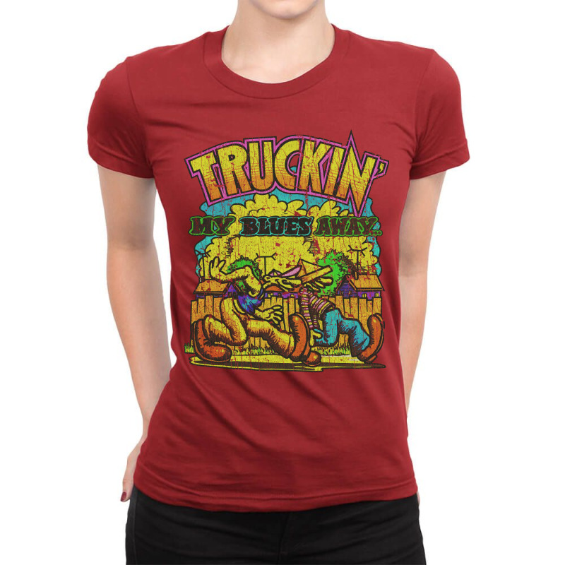 Truckin' My Blues Away 1967 (1) Ladies Fitted T-Shirt by tinhabcikd | Artistshot