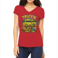 Truckin' My Blues Away 1967 (1) Women's V-neck T-shirt | Artistshot