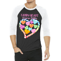 Anesthesia Nurse Valentines Day Candy Heart Surgery Edition 3/4 Sleeve Shirt | Artistshot