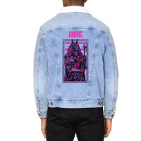 Pink Graphic Anubis Typical God Figure T Shirt Unisex Sherpa-lined Denim Jacket | Artistshot