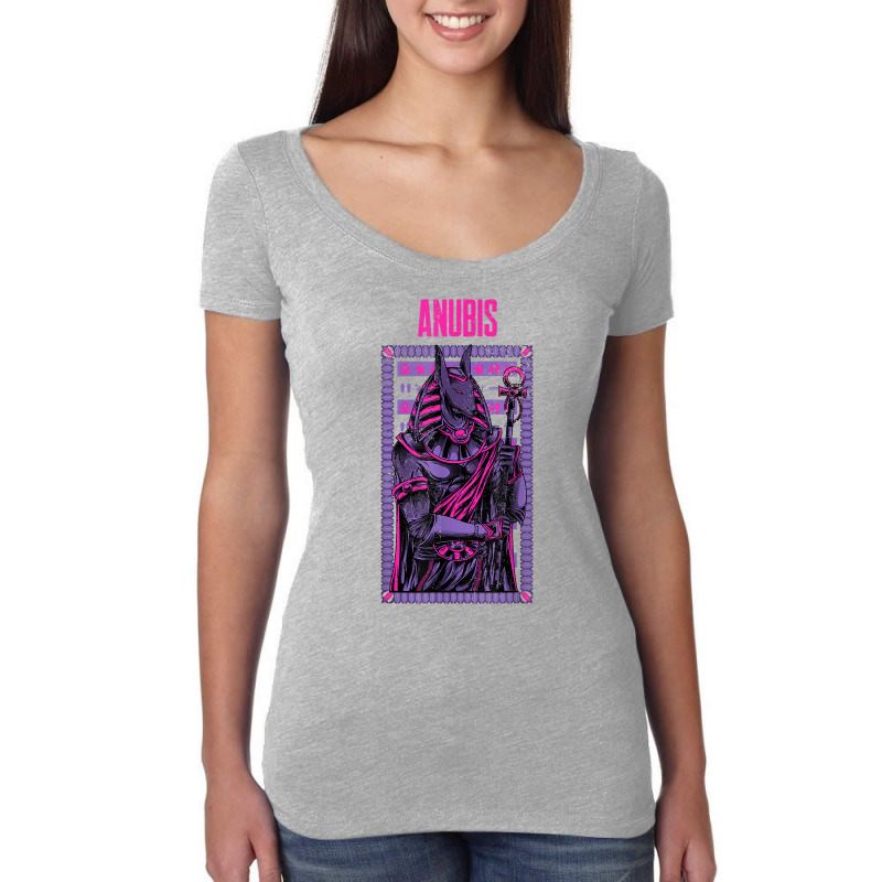 Pink Graphic Anubis Typical God Figure T Shirt Women's Triblend Scoop T-shirt by anselmpru9bt | Artistshot