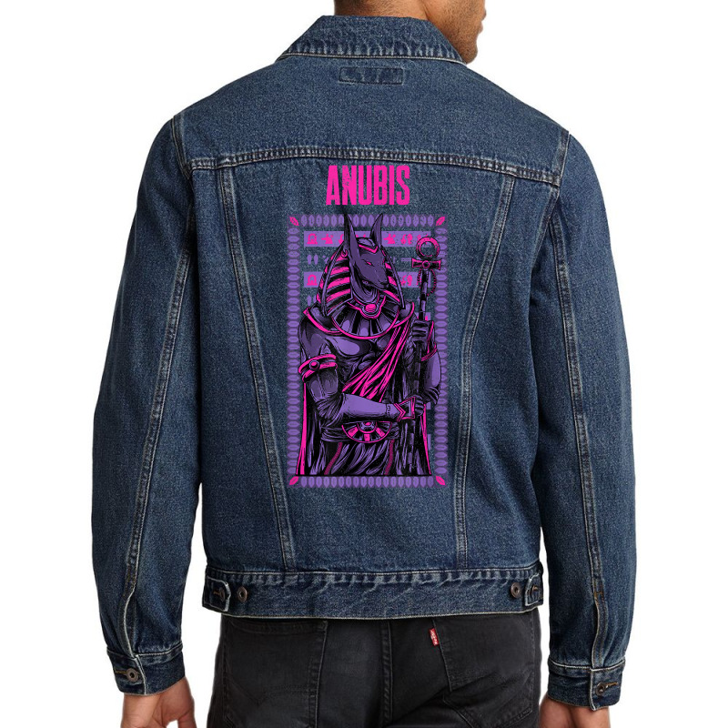 Pink Graphic Anubis Typical God Figure T Shirt Men Denim Jacket by anselmpru9bt | Artistshot