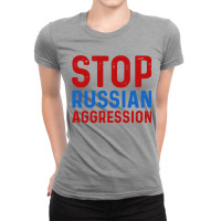 Stop Russian Aggression Ladies Fitted T-shirt | Artistshot