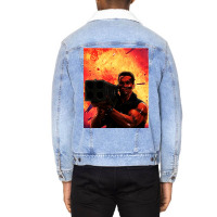 Commandoinspired Matrix Rocket Launcher Graphic  (1) Unisex Sherpa-lined Denim Jacket | Artistshot