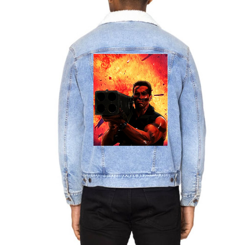 Commandoinspired Matrix Rocket Launcher Graphic  (1) Unisex Sherpa-lined Denim Jacket | Artistshot