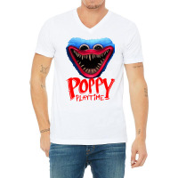 Poppy Playtime Green Music V-neck Tee | Artistshot