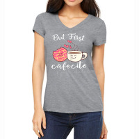 Latina Mom Cute Spanish Coffee And Conchas Pun Mama Classic Women's V-neck T-shirt | Artistshot