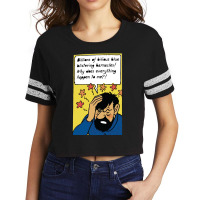 Billion Of Bilous Blue Blistering Barnacles (captain Haddock) Scorecard Crop Tee | Artistshot