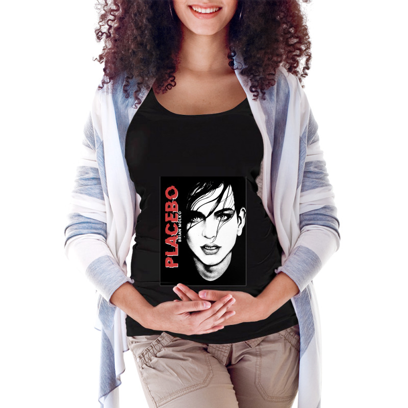 Placebobrian Molko Black And White Maternity Scoop Neck T-shirt by HECTORNVAZQUEZ | Artistshot