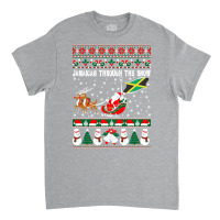 Jamaican Through The Snow Ugly Christmas Sweater Tshirt Classic T-shirt | Artistshot