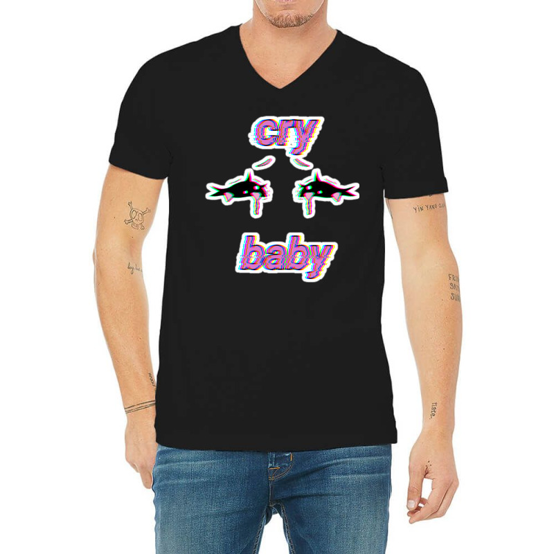 Crybaby Anime Eyes Classic  (1) (1) V-Neck Tee by kaistosylinj | Artistshot