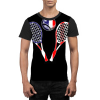 Tennis American Flag 4th Of July Funny Men Boys Kids Graphic T-shirt | Artistshot