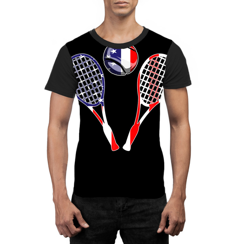 Tennis American Flag 4th Of July Funny Men Boys Kids Graphic T-shirt | Artistshot