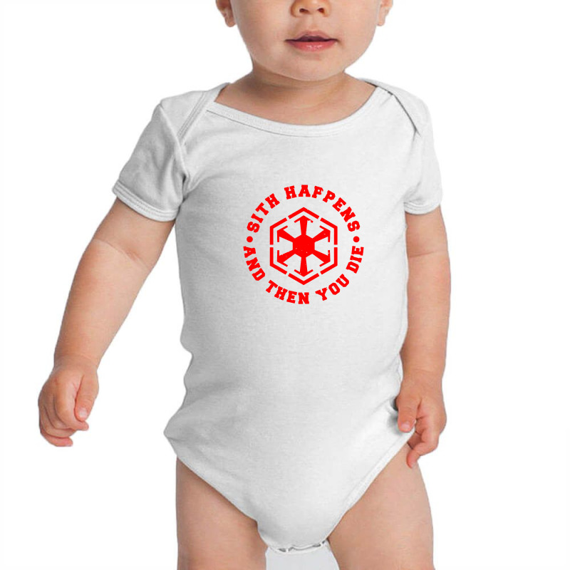 Sith Happens Merch Baby Bodysuit by hose white | Artistshot