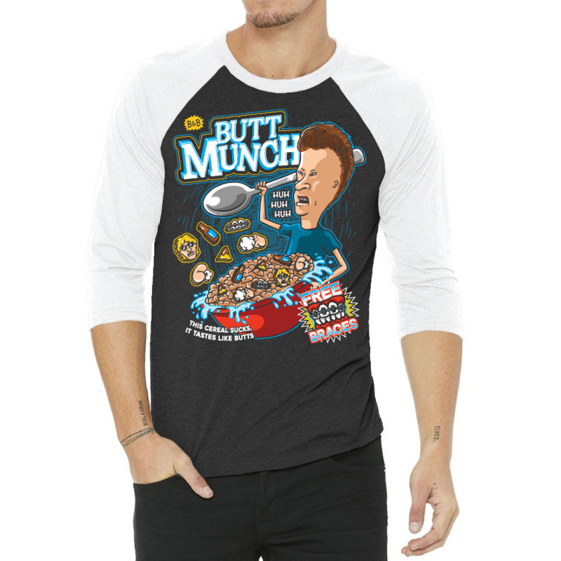 Butt Munch Cereal 3/4 Sleeve Shirt by zrigkhudeu | Artistshot