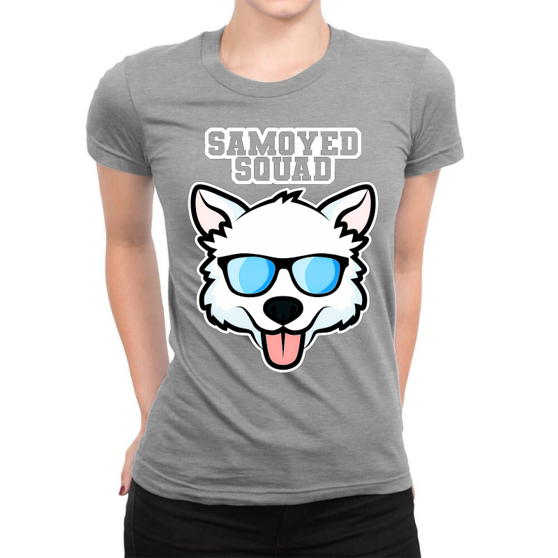 Samoyed Squad Ladies Fitted T-Shirt by arpanajebodhu | Artistshot