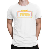 27th Birthday Vintage Awesome Since August 1995 T-shirt | Artistshot