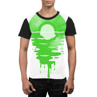 Cool Music Vinyl Record Sunset Melting Green  (1) (1) Graphic T-shirt | Artistshot