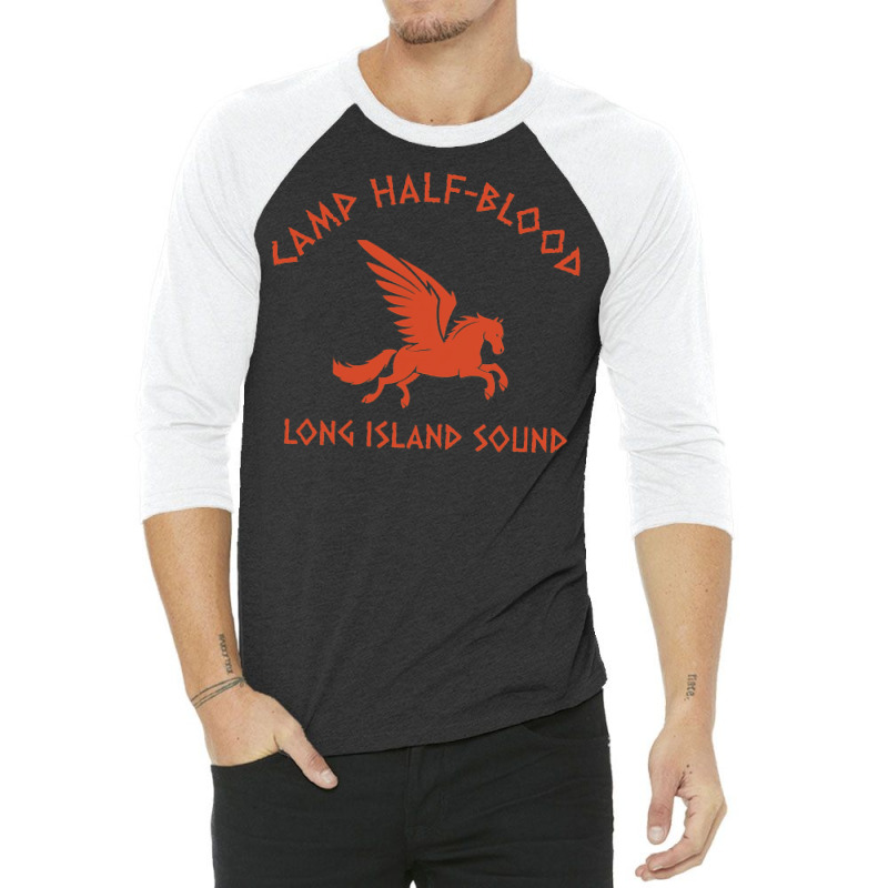 Camp Halfblood Long Island Blue 3/4 Sleeve Shirt by sbusiozald | Artistshot