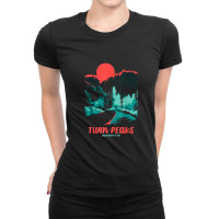 Twin Peaks Classic Tonal Color Pop Poster Graphic Ladies Fitted T-shirt | Artistshot