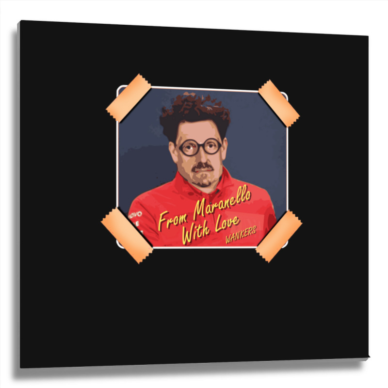 From Maranello With Love Metal Print Square | Artistshot