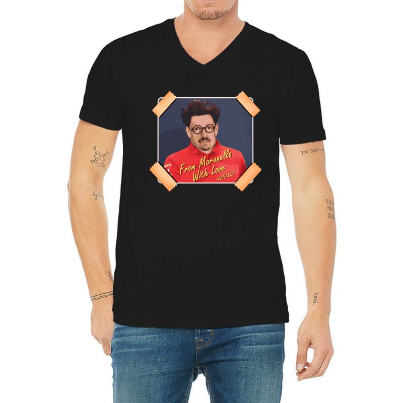 From Maranello With Love V-neck Tee | Artistshot