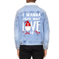 Funny 80s Gnome Valentines Day Quote  (1) (1) (1) (1) Unisex Sherpa-lined Denim Jacket | Artistshot