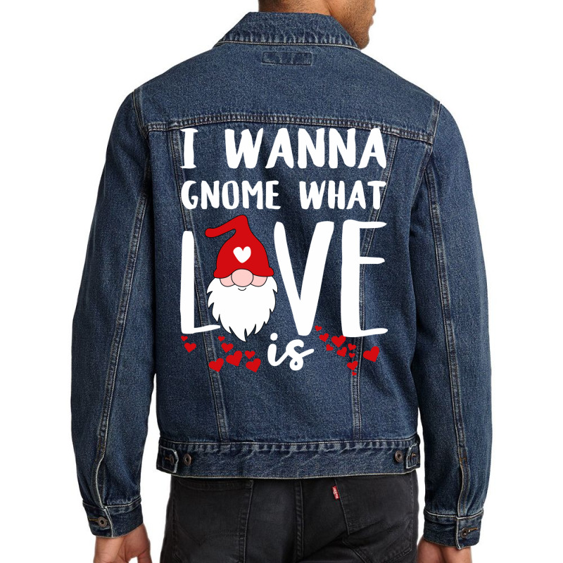 Funny 80s Gnome Valentines Day Quote  (1) (1) (1) (1) Men Denim Jacket | Artistshot