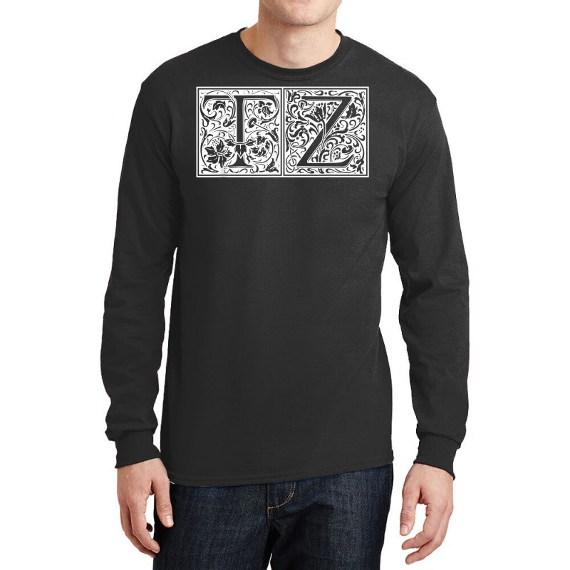 Tz   Initials T Z Name Surname Onomastics Onomatology T Shirt Long Sleeve Shirts by nilda1pr4klauer | Artistshot