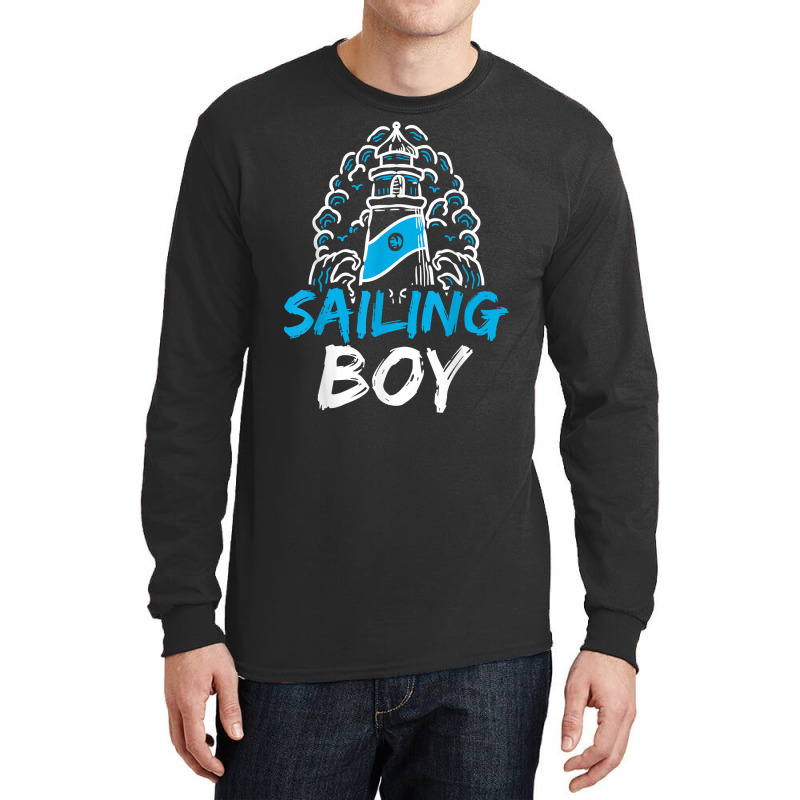 Sailing Boy Hobby Sailor Sail Sailboat T Shirt Long Sleeve Shirts | Artistshot