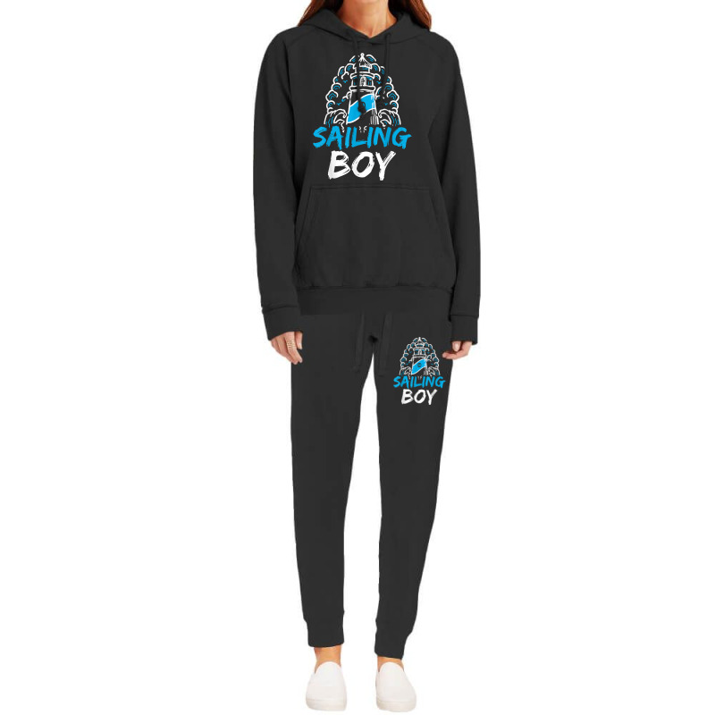 Sailing Boy Hobby Sailor Sail Sailboat T Shirt Hoodie & Jogger Set | Artistshot