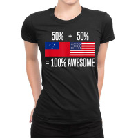 Samoan Roots Samoa Samoan American T Shirt Ladies Fitted T-shirt | Artistshot