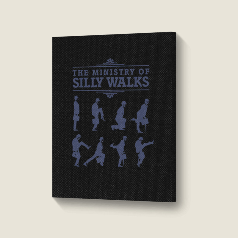 The Ministry Of Silly Walks Portrait Canvas Print | Artistshot