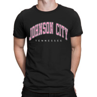 Johnson City Tennessee Tn Varsity Style Pink Text Premium T-shirt | Artistshot