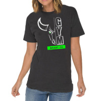 Taurus Head Bull Head Green Gym Workout Fitness Training T Shirt Vintage T-shirt | Artistshot