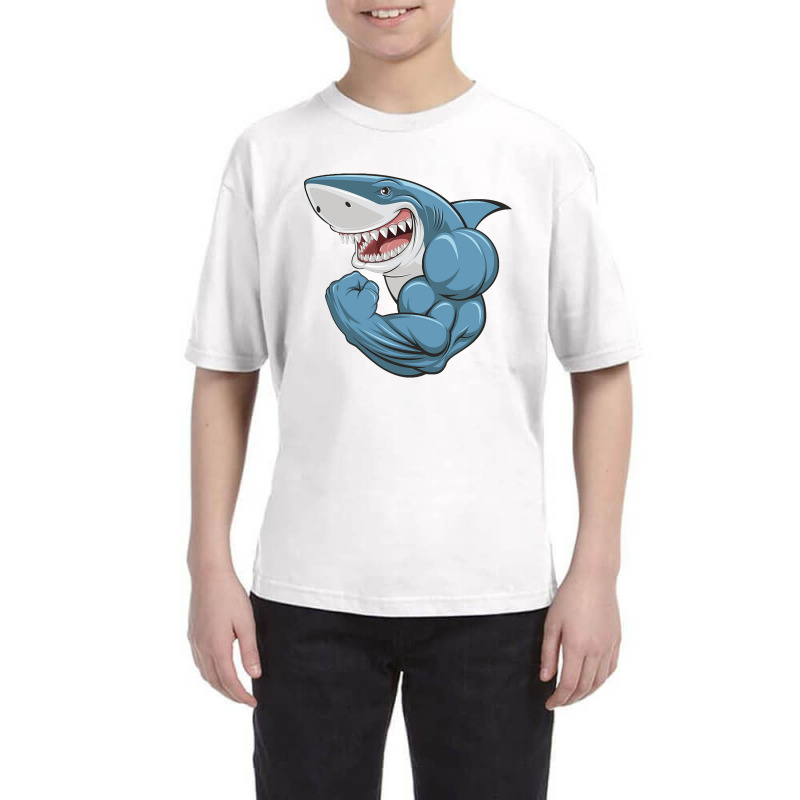 Limited Edition Strong Sharks Youth Tee by Rios Arevalo | Artistshot