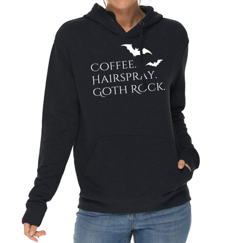 Coffee Hairspray Gothic Rock Classic  (1) (1) Lightweight Hoodie | Artistshot