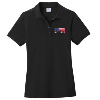 Limited Edition American Flag Motorcycle Motorcycle Ladies Polo Shirt | Artistshot