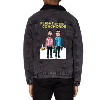 Flight Of The Conchords Unisex Sherpa-lined Denim Jacket | Artistshot