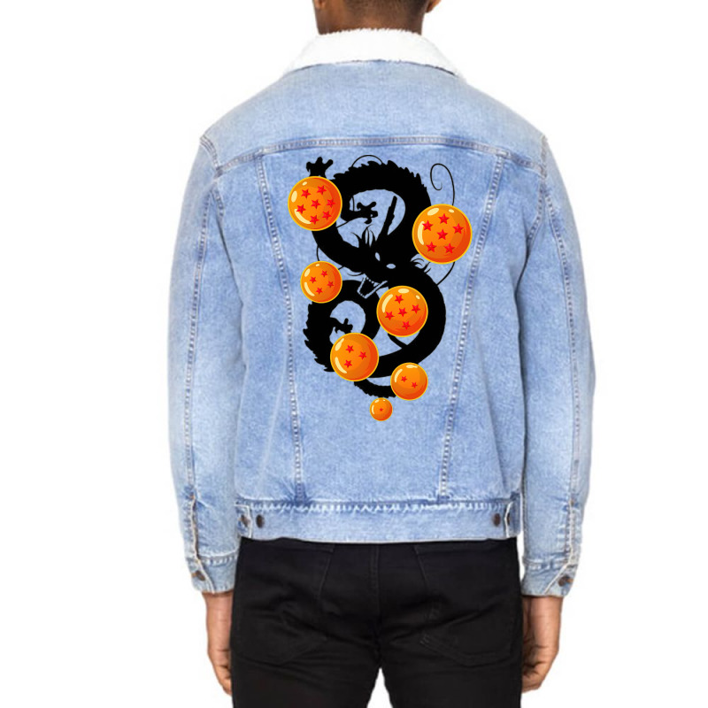 Dragonball Quote Unisex Sherpa-Lined Denim Jacket by sbusiozald | Artistshot