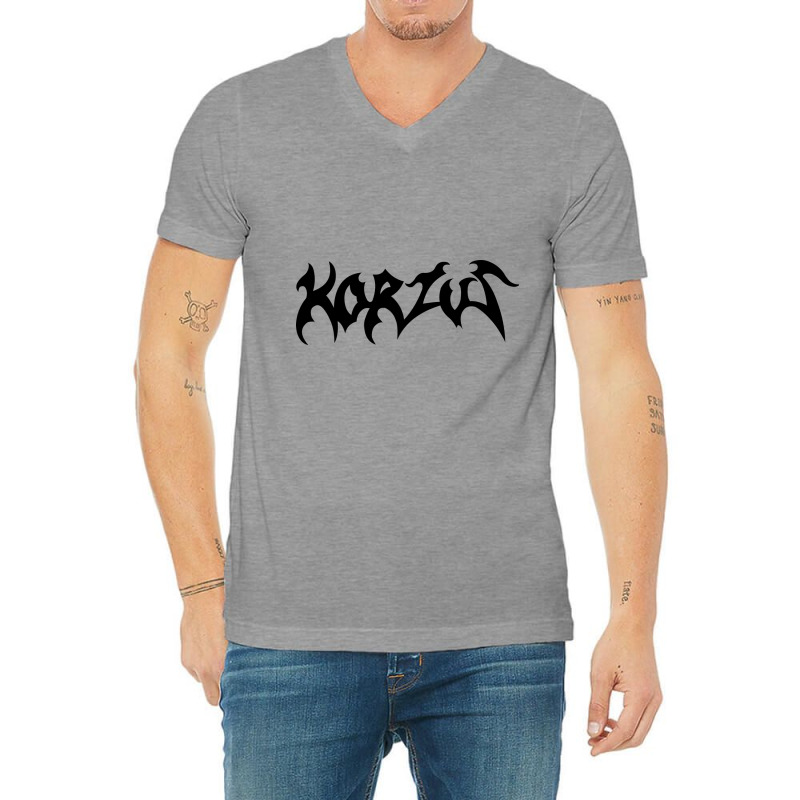 Red-korzus Ao V-Neck Tee by lizamus art | Artistshot