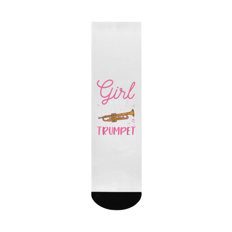 Trumpet Girl Trumpeter Trumpet Player T Shirt Crew Socks | Artistshot