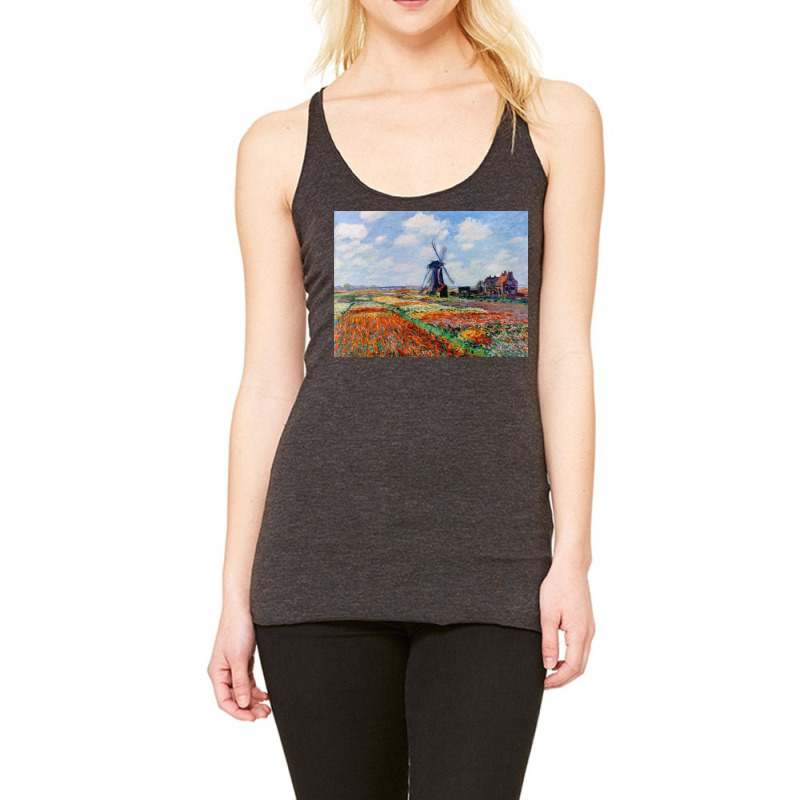 Monet Tulip Fields Racerback Tank by leonboothy | Artistshot