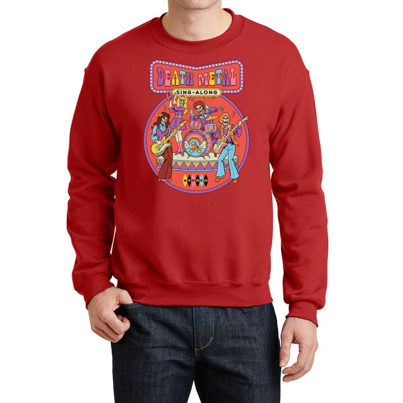 Death Metal Singalong Classic Crewneck Sweatshirt | Artistshot