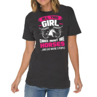 All This Girl Cares About Are Horses Vintage T-shirt | Artistshot