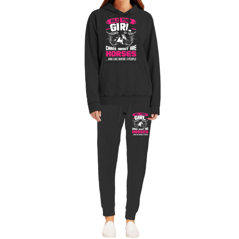 All This Girl Cares About Are Horses Hoodie & Jogger set by embarigosineg | Artistshot