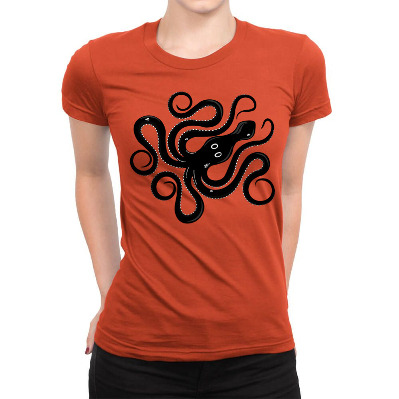 Minoan Octopus Classic Ladies Fitted T-Shirt by valvikjbogi | Artistshot