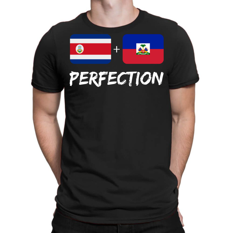 Costa Rican Plus Haitian Perfection Mix Flag Heritage 80s Tumblr T-shirt | Artistshot