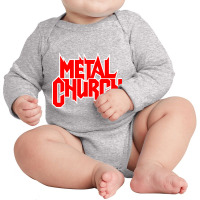 The-metal-church The Dark Long Sleeve Baby Bodysuit | Artistshot